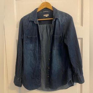 Merona dark blue, lightweight chambray shirt. Size medium.